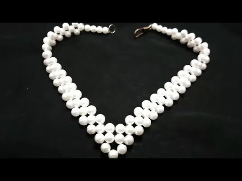 مش هتشتري اكسسورات بعد اليوم عمل عقد من اللولي باشياء بسيطه