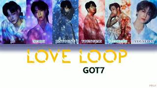GOT7 - LOVE LOOP COLOUR CODED LYRICS ( KAN / ROM / ENG )