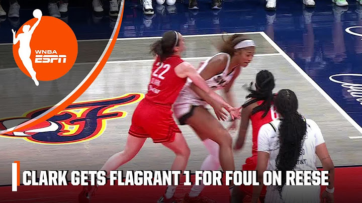 Caitlin Clark gets flagrant foul for hard contact with Angel Reese | WNBA on ESPN