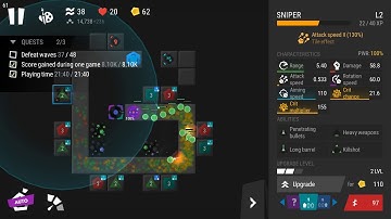 Infinitode 2 - v.1.5.4 - Level 1.7 - Wave 46 - 3 Star guide