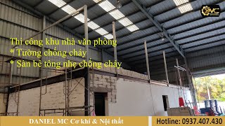 Thi công sàn bê tông nhẹ chống cháy, sửa chữa nhà xưởng, thi công vách thạch cao chống cháy Thi công sàn bê tông nhẹ chống cháy, sửa chữa nhà xưởng, thi công vách thạch cao chống cháy