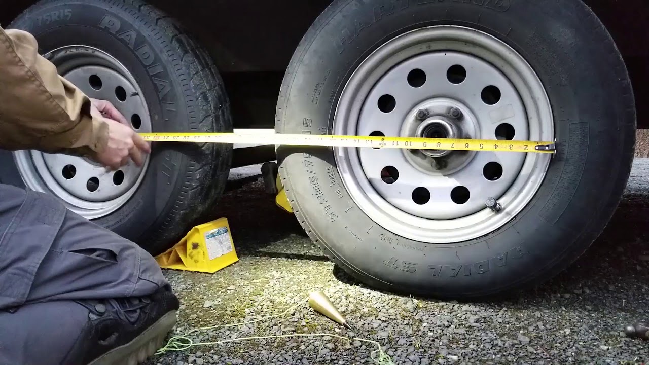 how to align travel trailer axles