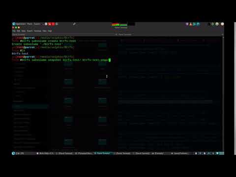Intro To Linux FileSytems - Btrfs - Creating Snapshots of  Subvolumes