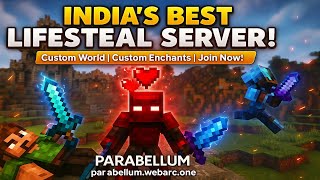 🔥 PARABELLUM MC Trailer – India's Best Minecraft Lifesteal Server ! (Custom World &amp; Enchants) ⚔️