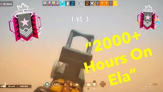 What 2000+ Hours On Ela Looks Like - R6 Console Ranked Highlights