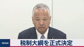 税制大綱を正式決定