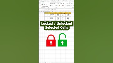 Lock Selected cell in excel🔓 🔐How to Lock/Unlock Selected Cells in Excel #exceltricks #excelbangla