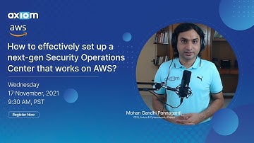 How to set up a Security Operations Center on AWS? [WEBINAR]