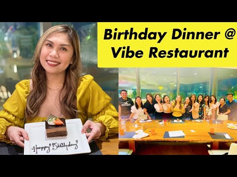 Birthday Dinner at Vibe Restaurant | The Retreat Palm Dubai MGallery by Sofitel