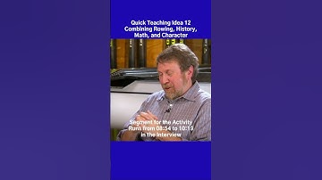 Quick Teaching Idea 12 | Combine History, Rowing, Math, and Character #quickteachingideas
