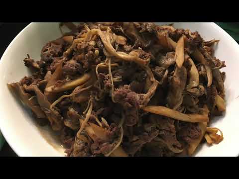 [賤哥的灶卡] 雜菌炒牛 Stir Fry Beef with Mixed Mushrooms