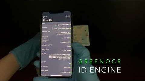 Smart ID Engine an automatic ID scanner app with Night Vision for passports of different countries