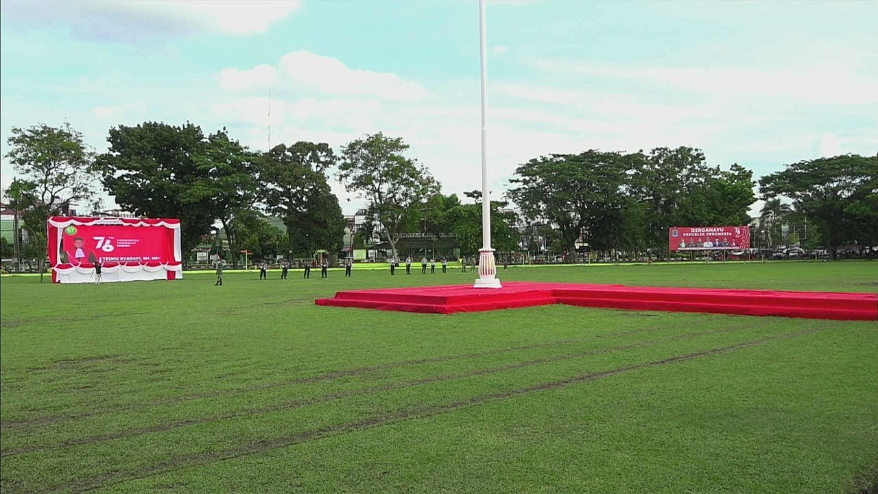 Penurunan Bendera Merah Putih 17 Agustus 2021 Kota Binjai