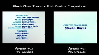 Blue's Clues: Blue's Treasure Hunt Credits Comparison