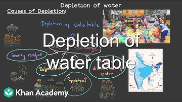 Depletion of water table | Water | Grade 7 | Science | Khan Academy