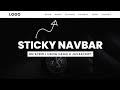 Sticky Navigation Bar On Scroll Using Vanilla Javascript | Fixed Navbar on Scroll