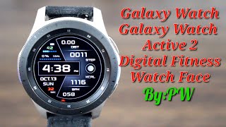 Galaxy Watch/Galaxy Watch Active 2 Digital Fitness Watch Face screenshot 4
