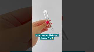 U Shaped French Pin tutorial ⭐️ #hairstyle #hair #diyhairstyle #hairdo #simplehairstyle