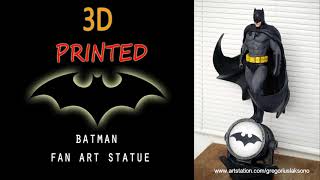 Batman 3d Printed Fan Art Statue