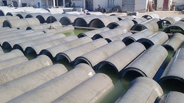 Cement pipe making | Cement Pipes Manufacturing Process | Concrete PipeManufacturing