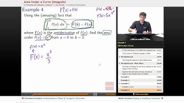 "Area Under a Curve (Integrals)" | Precalculus with Educator.com