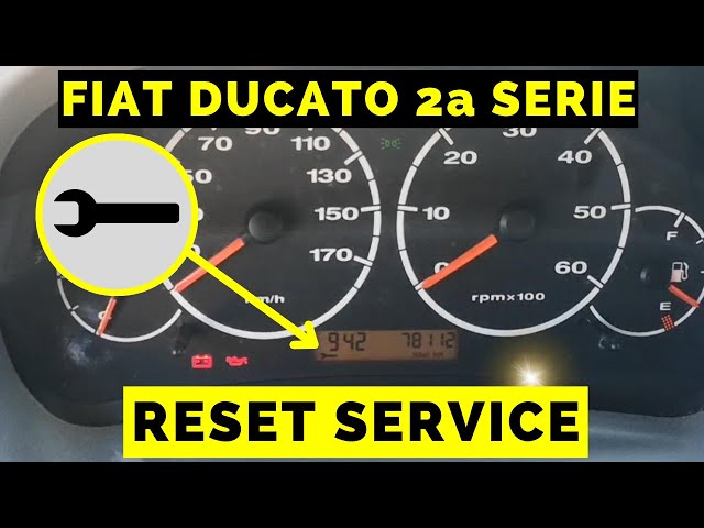 Effettuare il RESET del SERVICE nel Fiat Ducato 2a serie