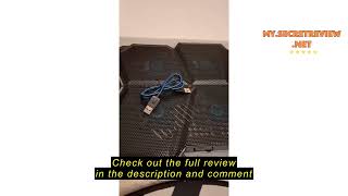 Review Ulasan Coolcold K44 / K40 / K40-1 Laptop Cooler Cooling Pad RGB Notebook Cooler with 5 Fan D