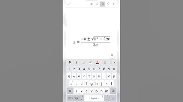 How to type quadratic formula in ms word from mobile #quadraticequation #plusminus #maths #msword