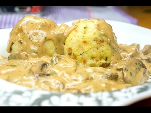 Pilzrahmsoße zu Semmelknödeln / Schwammerlrahm, Rezept | Episode 0071. 