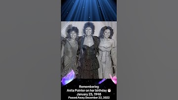 The Pointer Sisters Remembering Anita Pointer #singer #music #birthday #rip #artist #news #shorts