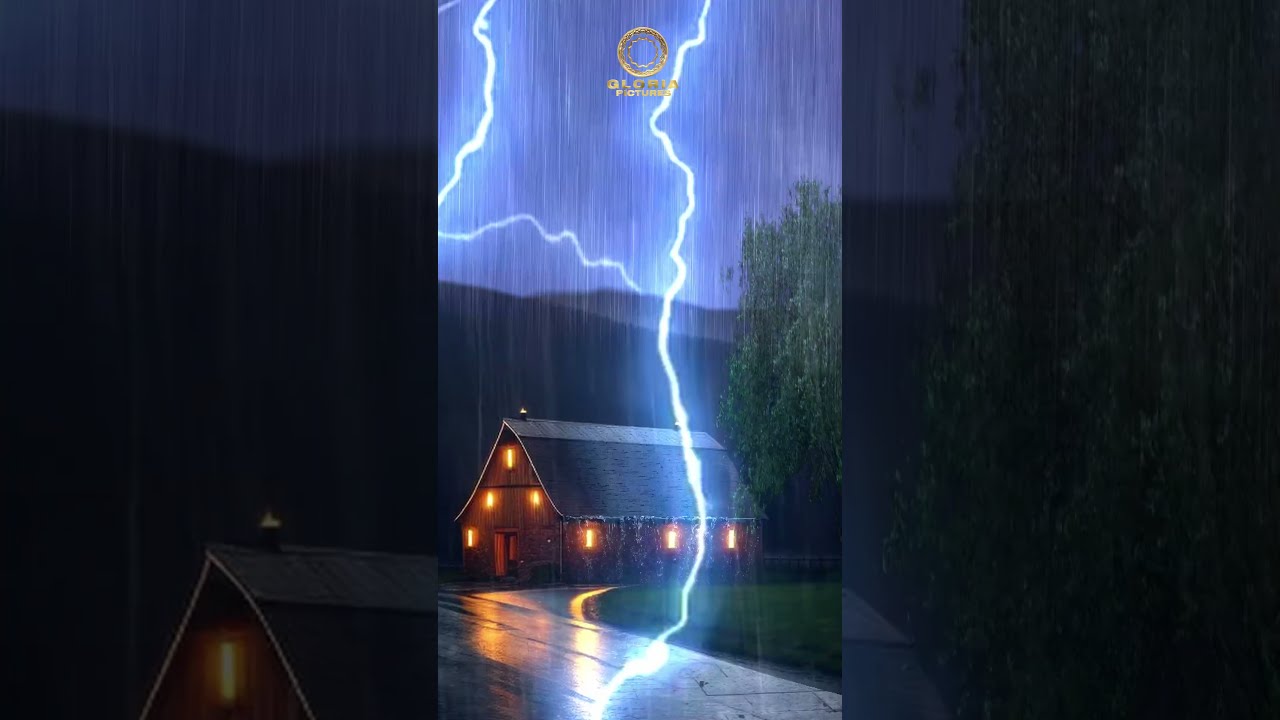 Thunder rain sounds for sleep. Relaxation. Deep sleep. 