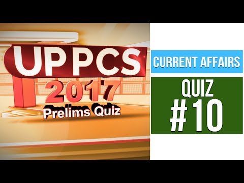 UP PCS 2017 Prelims Quiz # 29
