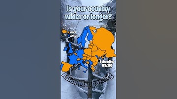 Is your country wider or longer? #mapper #mapping #europe #enfemapping #map #geography#geo #mapchart