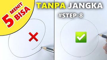 Cara Menggambar Lingkaran Tanpa Alat Bantu | Step-8