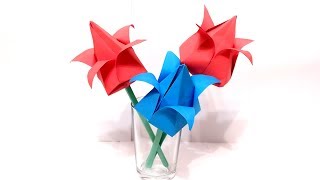 Тюльпан из бумаги. Как сделать тюльпан оригами