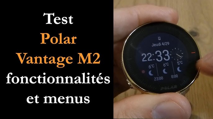 Montre polar Vantage M2 - Gris/Jaune - Click For Foot