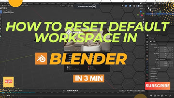 How To Setup Default Workspace As Video Editor In BLENDER?