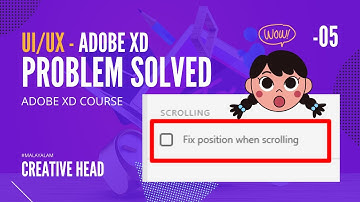 How to create fixed position when scrolling | Adobe XD Tutorial | Creative head