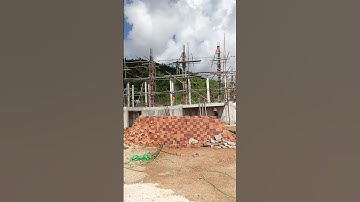 Reinforcement work for column heights 6m Ep03 #construction #design #home #house #work #architecture