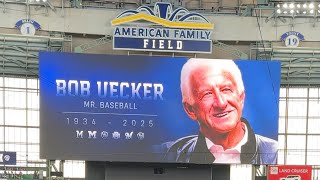 Bob Uecker Tribute - Milwaukee Brewers Opening Day 2025