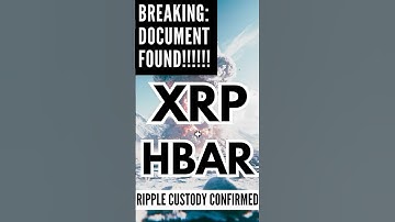 👀 XRP + HBAR BREAKING DOCUMENT!!! #xrp #hbar #tokenization #rwa #ripple #shorts