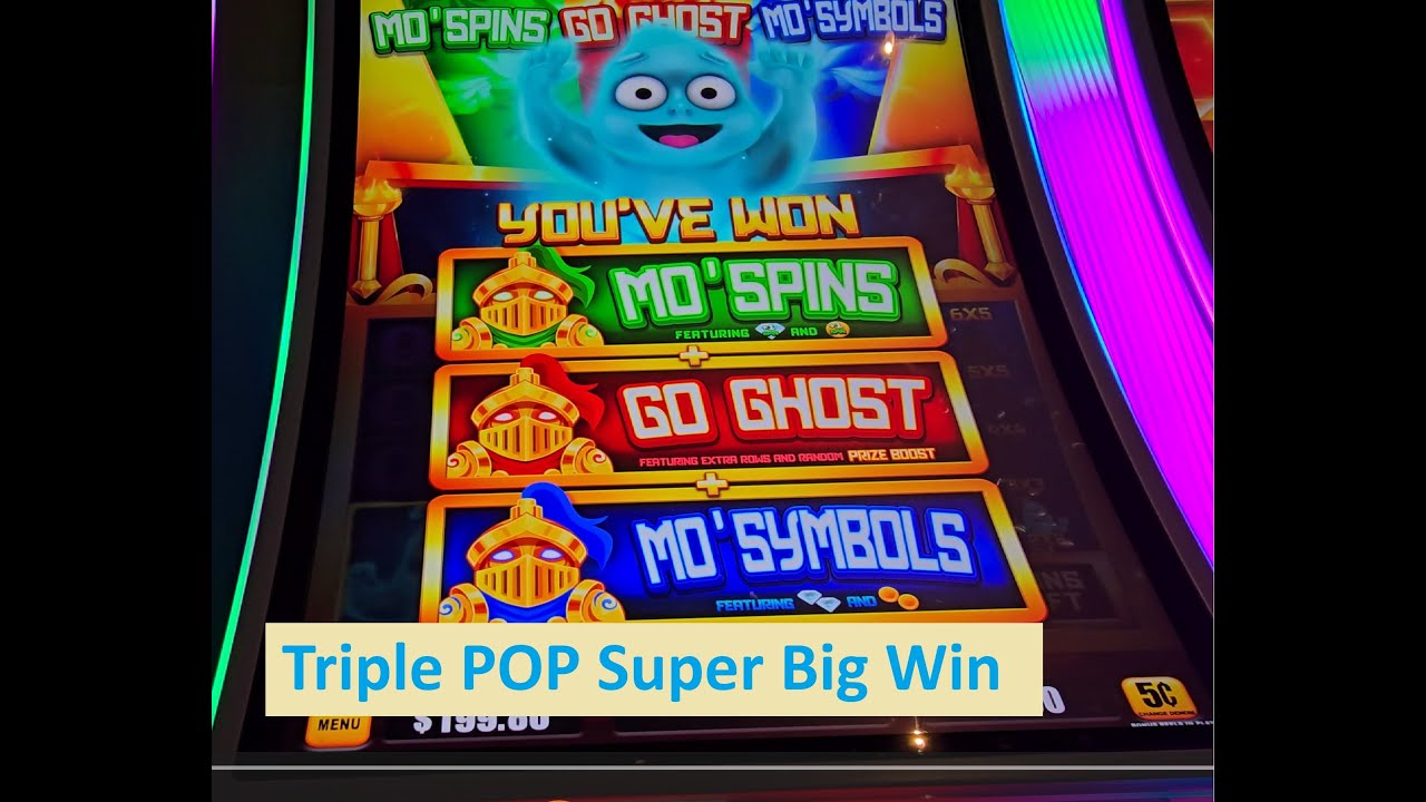 Spooky Link Slot Triple POP Super Big Win!! Aristocrat Game