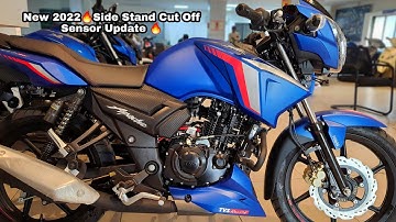 Finally Launched 2022 New TVS Apache RTR 160 2V 🔥 Side Stand Cut Off Sensor Updated Model Matte BLUE