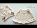 SHORT DE CROCHE INFANTIL CONJUNTO