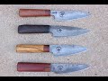 Knifemaking Tutorial: Forging the San Mai Petty Kitchen Knife Japanese Style Food Chef Bladesmithing