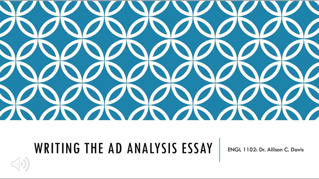 how to write an ad analysis essay