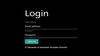 Login | Materialize | Javascript | HTML | CSS