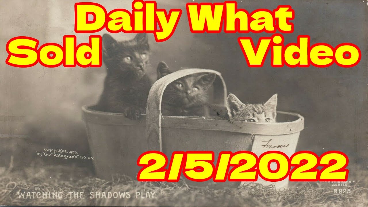 Daily Ebay Postcard Sales 2/5/22 Popeyes Postcards What Sold On