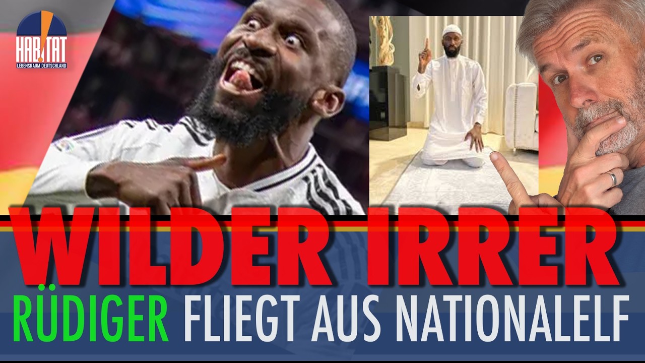BRUTALES FOUL grenzt an Körperverletzung - Deutscher Fussballer Antonio Rüdiger rastet wieder aus