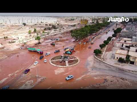 لقطات جوية لمدينة المرج بعد مرور العاصفة دانيال